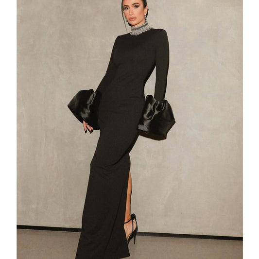 Long Sleeve Bandage Dress Autumn/Winter Party Dress Gowns