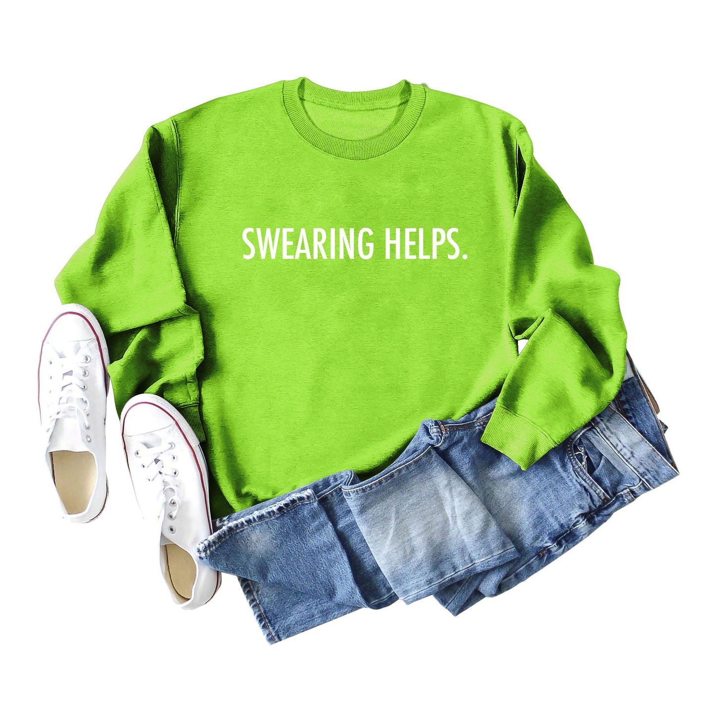 Fashion Swearing Helps Swearing A Printed Hoodie Long-Sleeved Top