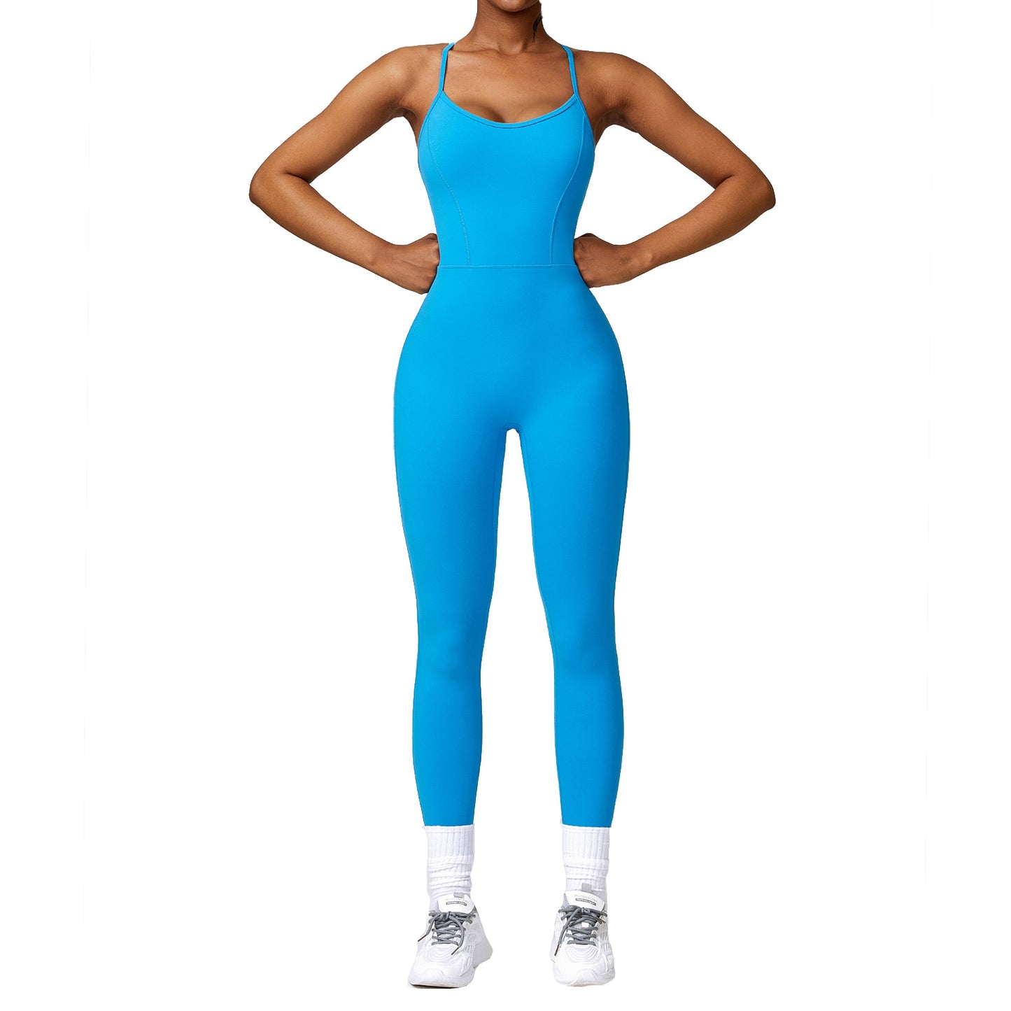 Naked Feeling Beautiful Back Yoga Jumpsuit Autumn And Winter Sports Bodybuilding Bodysuit