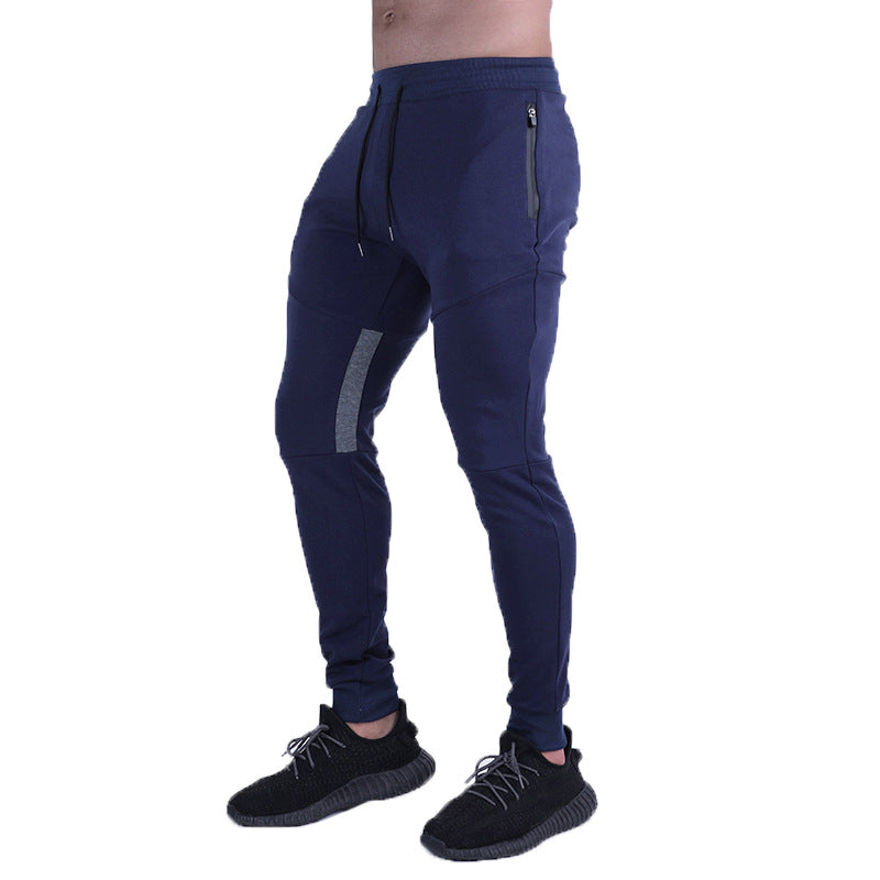 Muscle Autumn Winter Men Sports Casual Light Panel Slim-Fit Fitness Pants Men's Pants Small Foot Girdle Pants