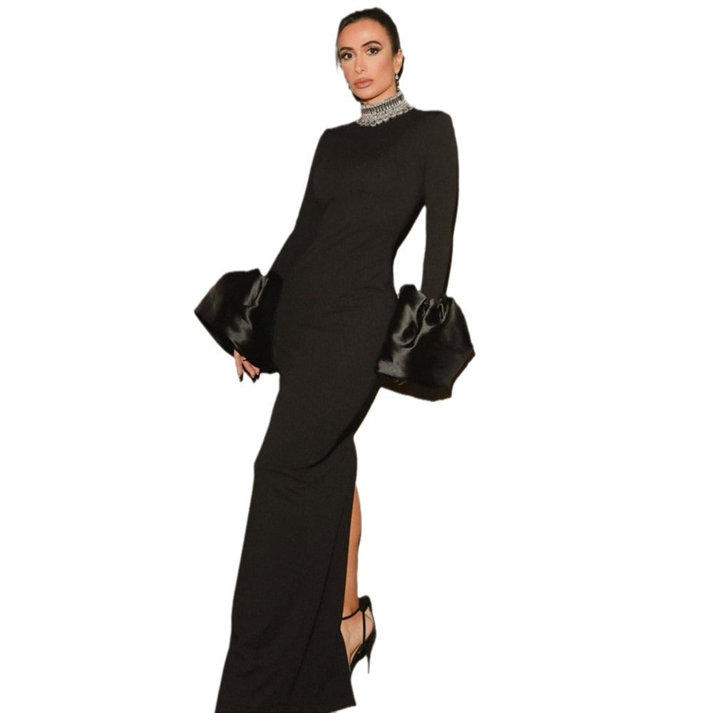 Long Sleeve Bandage Dress Autumn/Winter Party Dress Gowns