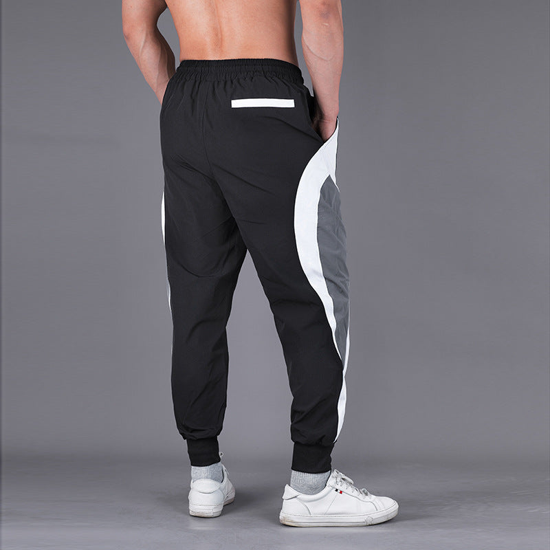 Sports Pants Men's Large Size Fitness Pants Speed Dry Running Training New Color Men Loose Bomb