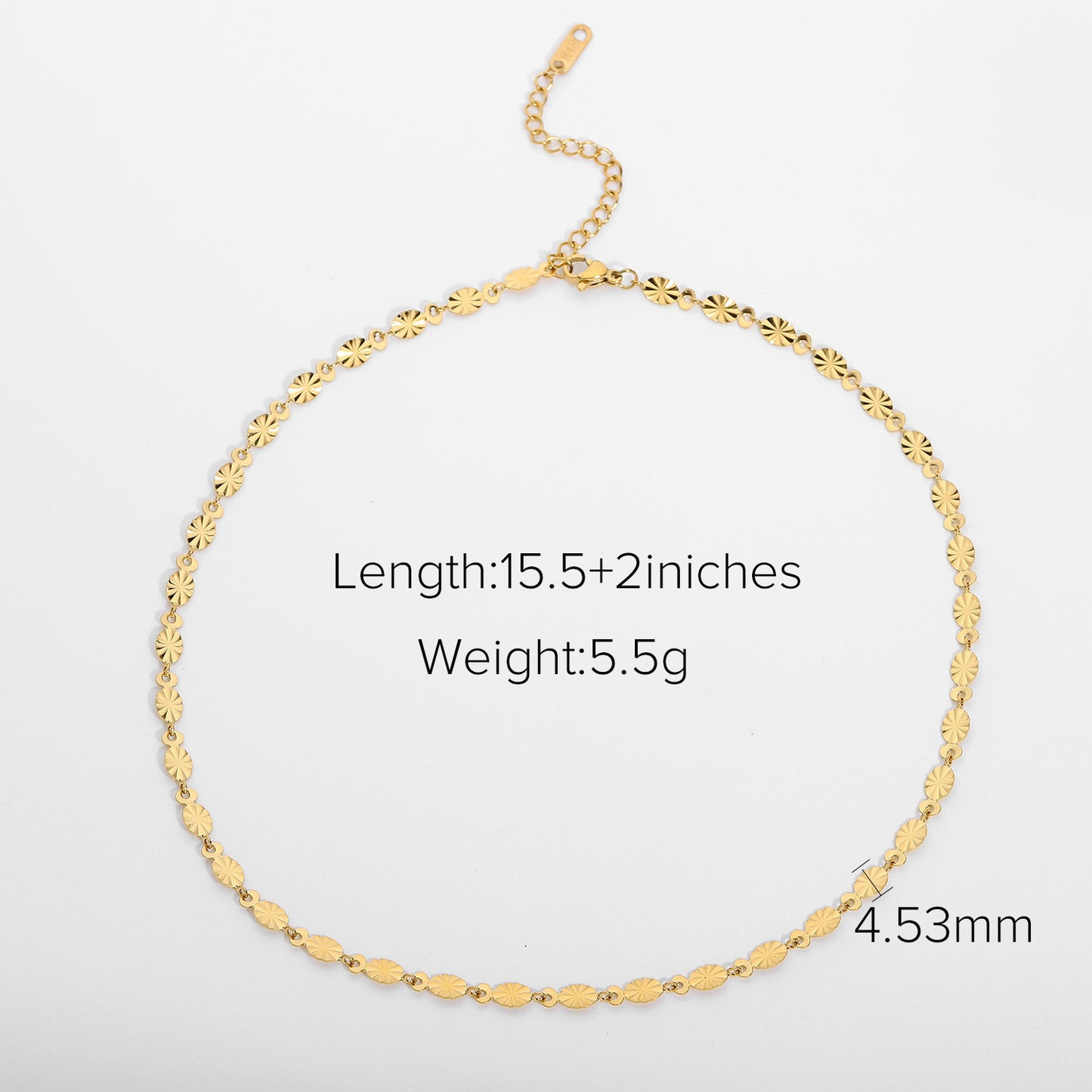 5pcs Fashion Retro Simple Personality High-Grade Gold-Plated Cold Multi-Layer Necklace Female Minority Collarbone Choker