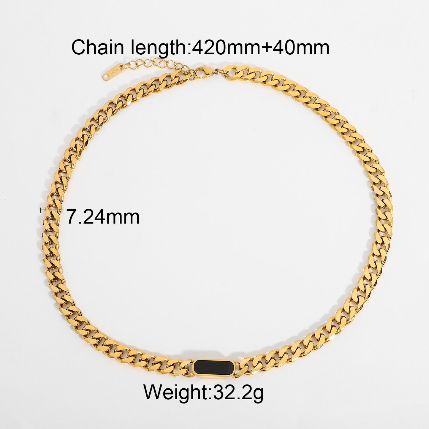 5pcs Thick Twist Miami Cuban Chain Necklace 18K Gold-Plated Pvd Stainless Steel Necklace Snake Rope Chain For Men Women Hip Hop Chain