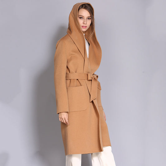 Double-Sided Wool Coat Spring Women's Woolen Coat Coat