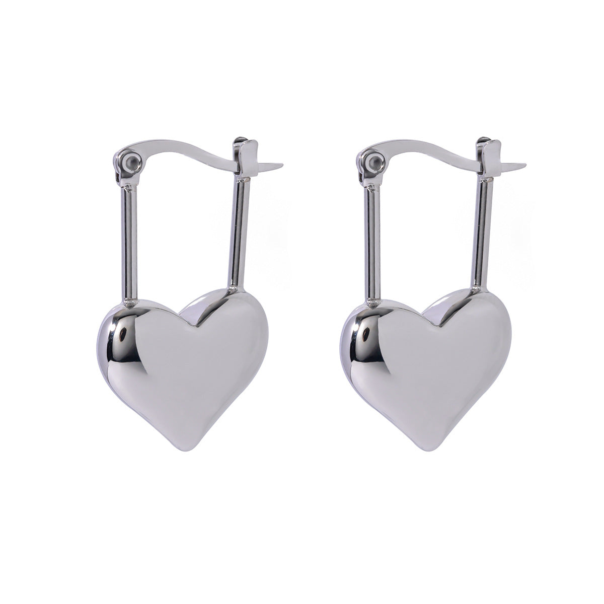 5pcs Stainless Steel Love Earrings Valentine's Day Love Element Earrings