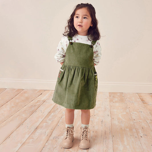 Children's Suspenders Dress Fall New Girls Skirt Casual Cute Children's Dress