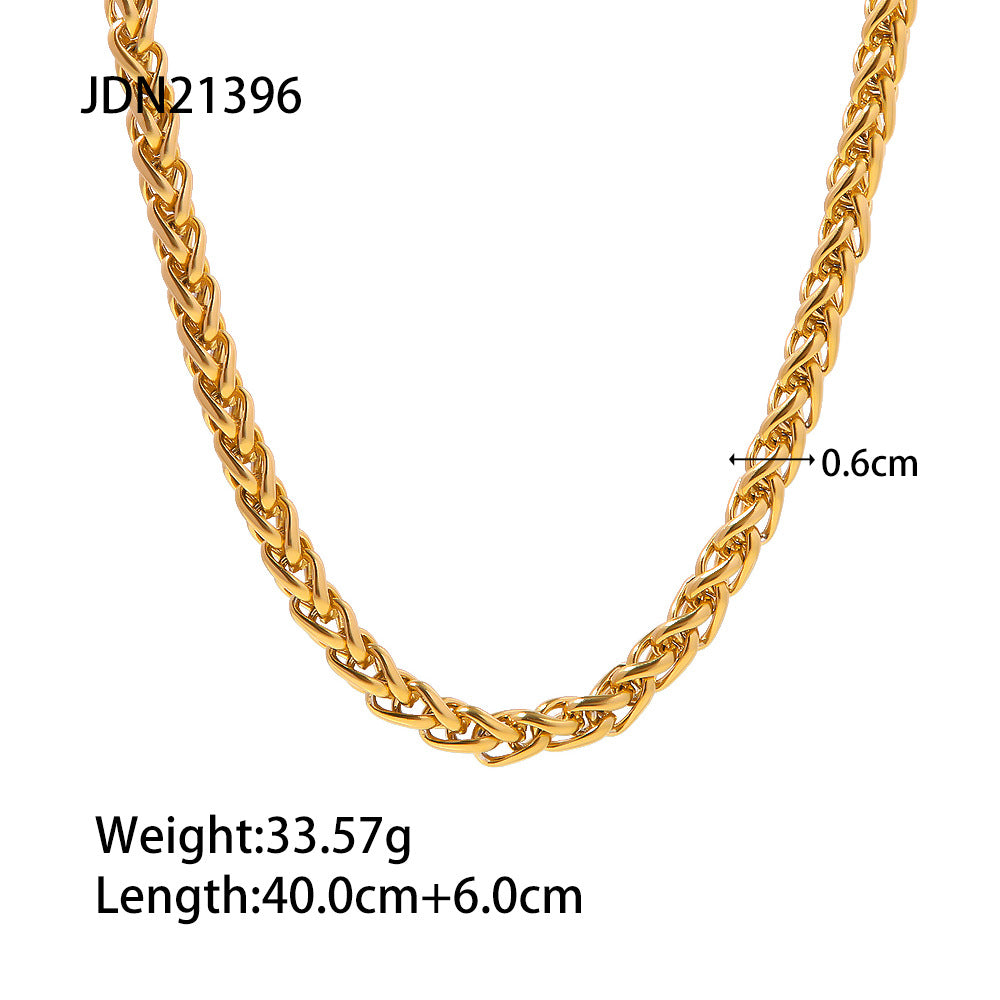 5pcs 18K Gold Plated Stainless Steel Jewelry Pendant New Fashion Bracelet Chain Bracelet Jewelry