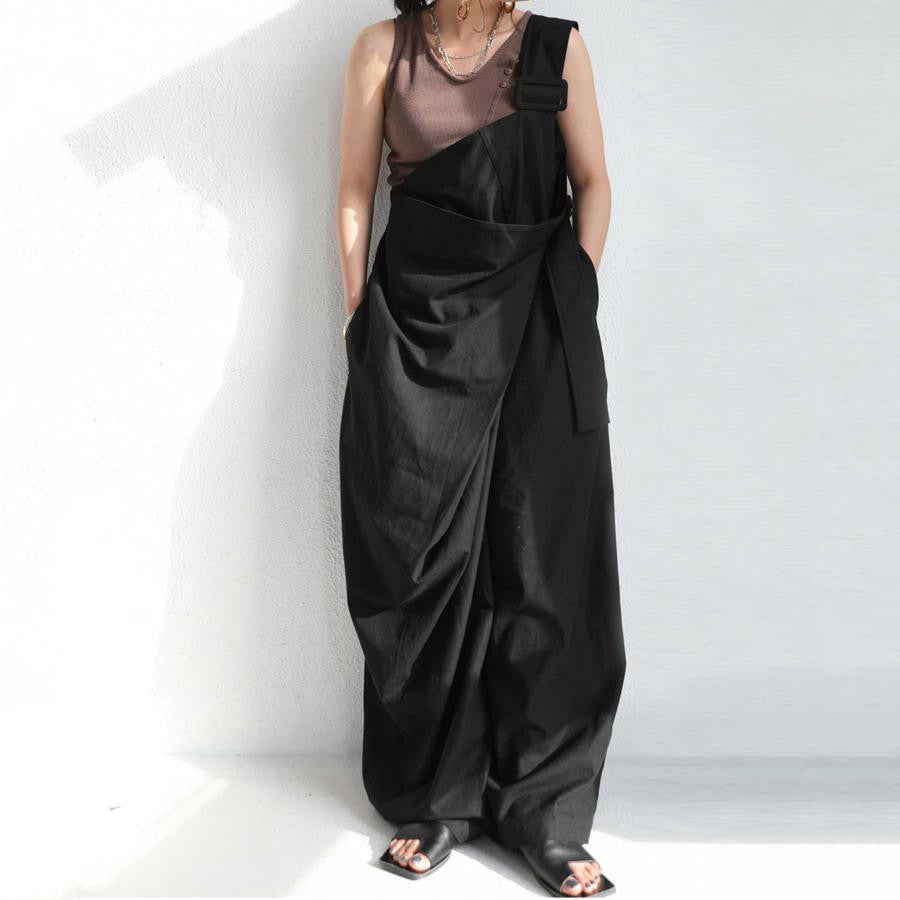 Autumn New Single Shoulder Fashion Loose Comfortable Suspenders Casual Jumpsuit