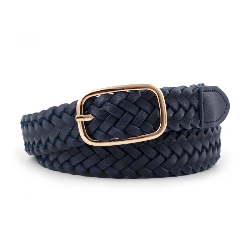 Twist Women's Belt Fashion All Square Buckle Decoration With Jeans Belt Women