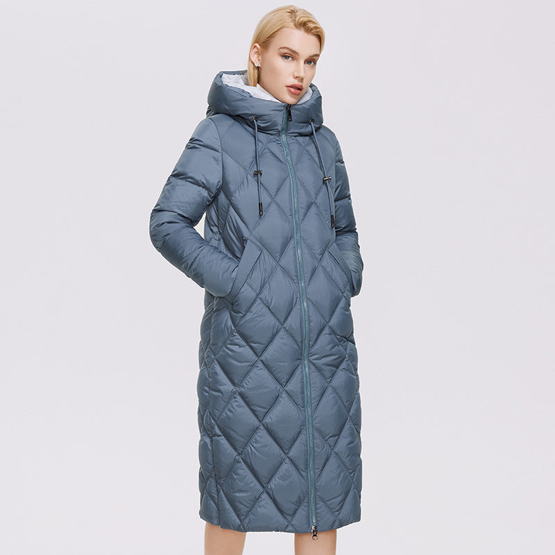 Wild Strawberry Autumn Winter Women's Coat Plus Long Women's Thick Warm Cotton Women's Coat