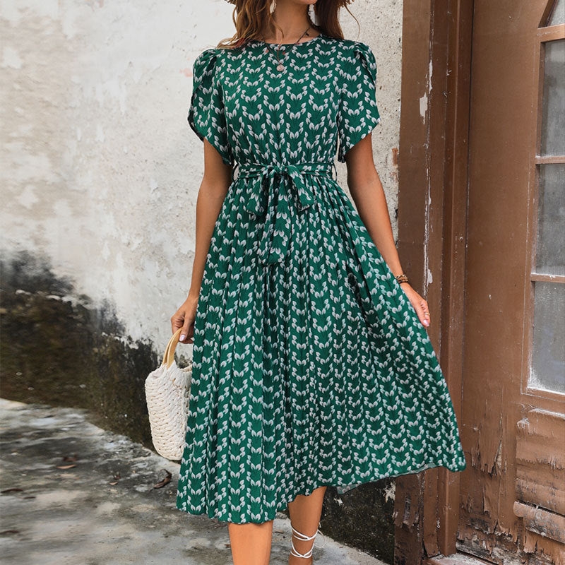 Summer New Women's Floral Print Summer Dress