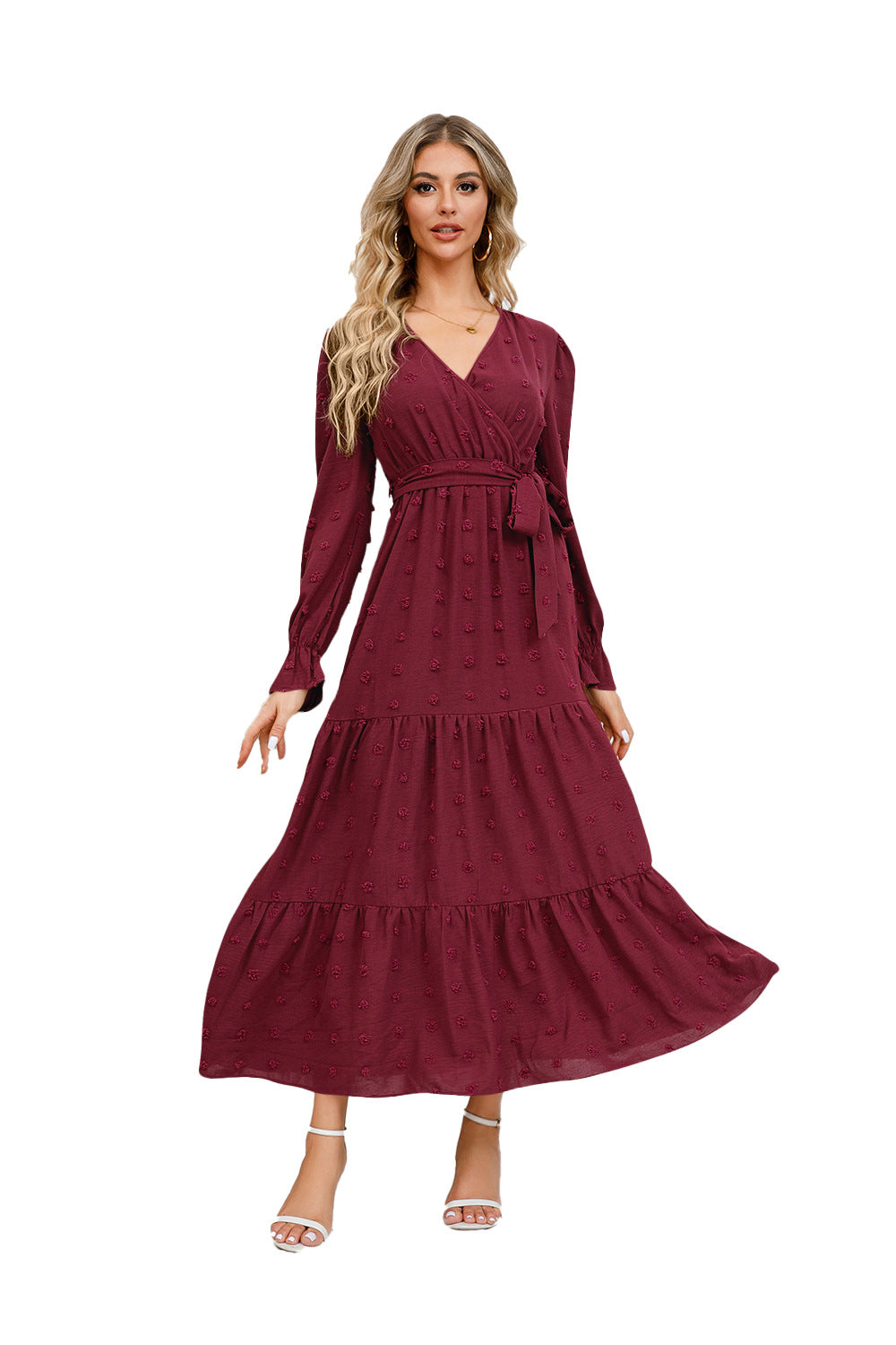 Autumn And Winter New Solid Color Swing Casual Dress Dress For Women