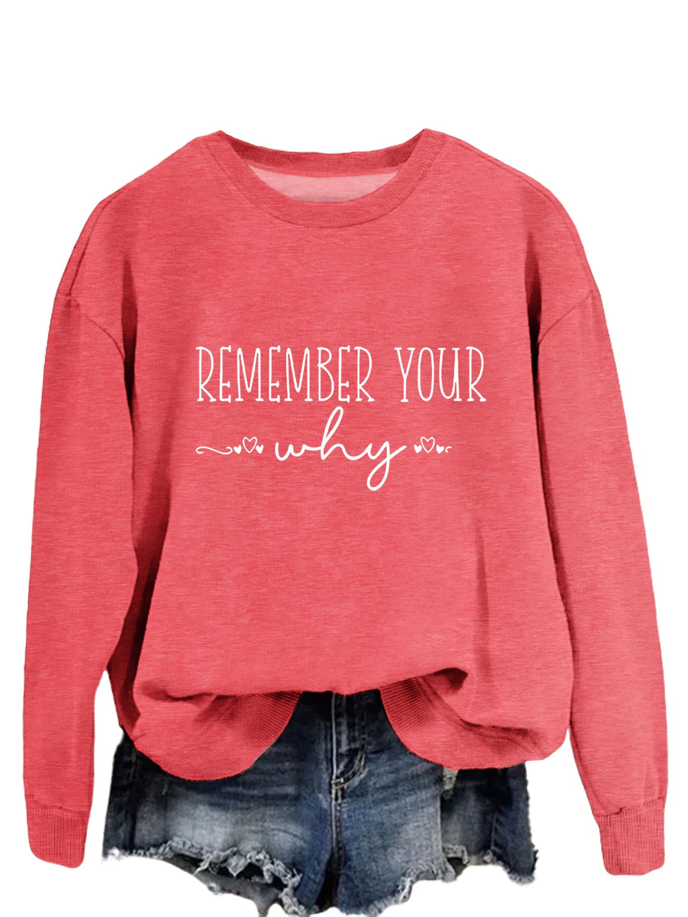 Remember Your Why The Temperament Is Simple With A Crew-Neck Hoodie Woman