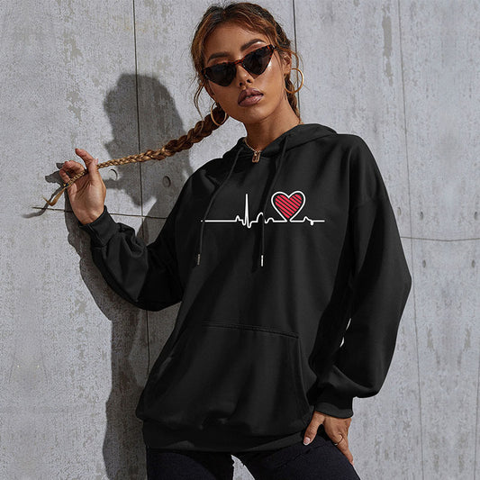 New Autumn And Winter Leisure Sports Hoodie Southeast Asia Women's Printed Long-Sleeved Hoodie