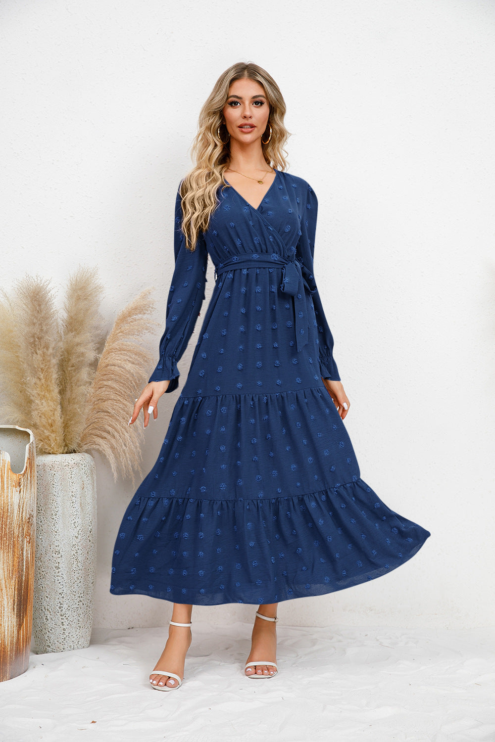 Autumn And Winter New Solid Color Swing Casual Dress Dress For Women