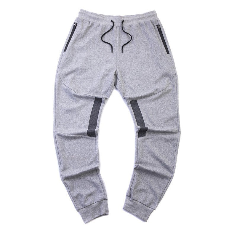 Muscle Autumn Winter Men Sports Casual Light Panel Slim-Fit Fitness Pants Men's Pants Small Foot Girdle Pants