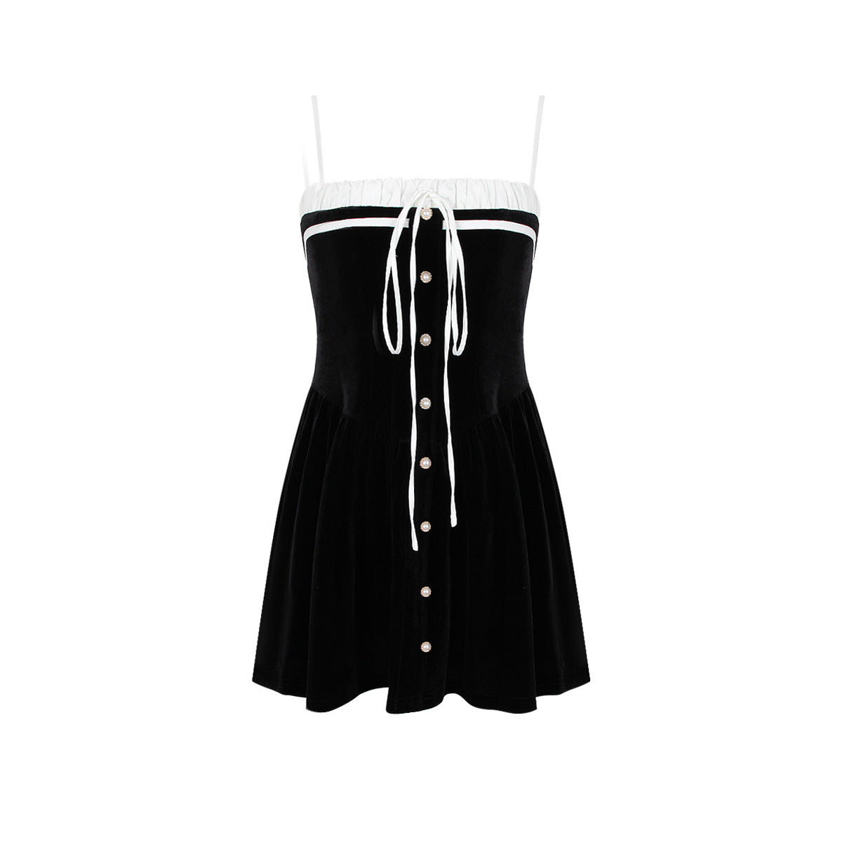 Winter Women's New Golden Velvet Slip Dress Slim A-Line Skirt Spice Girls Little Skirt Autumn And Winter Dress Women