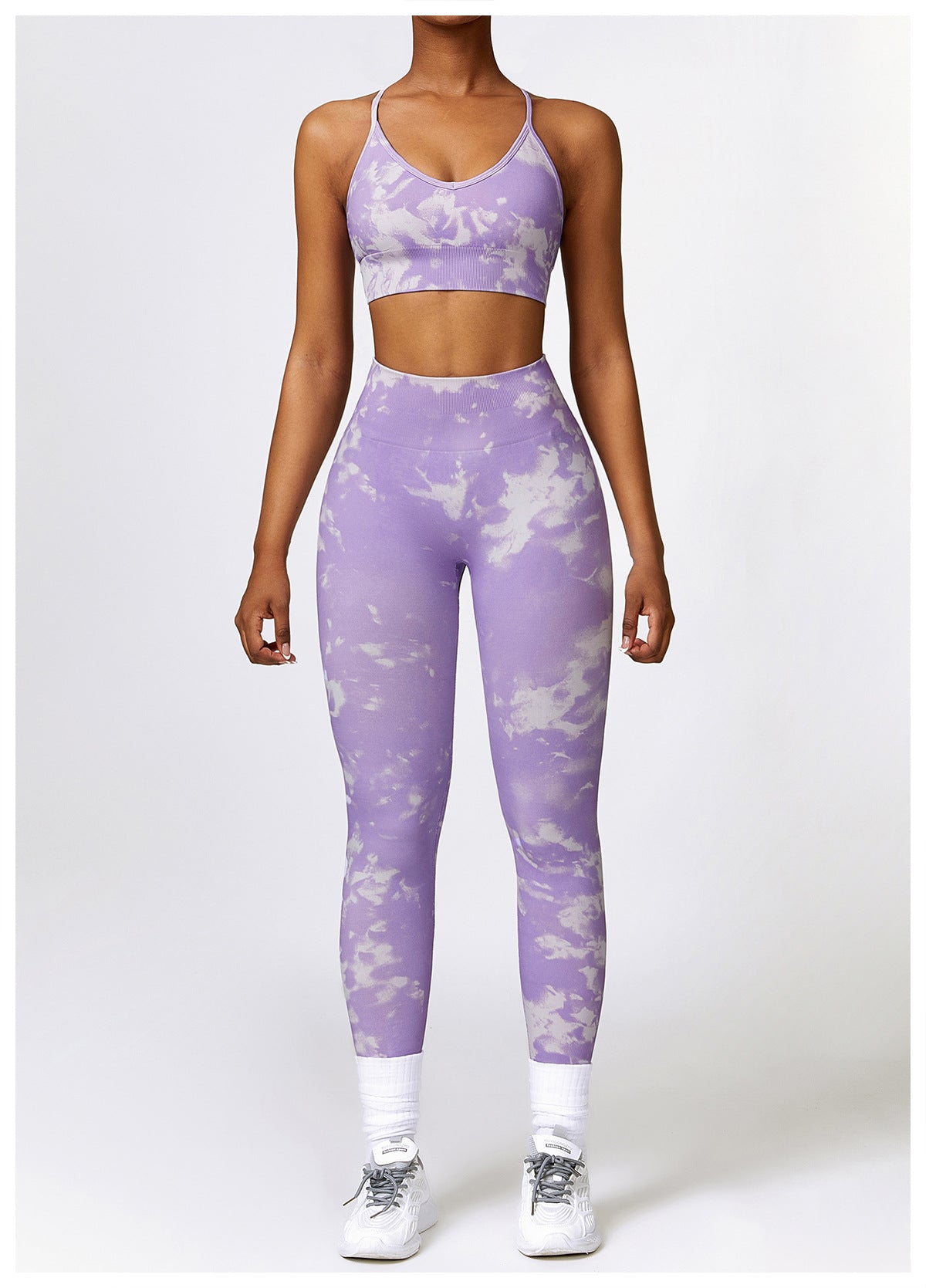 Camouflage Print Seamless Yoga Suit Quick Dry High Waist Running Fitness Tight Sports Suit