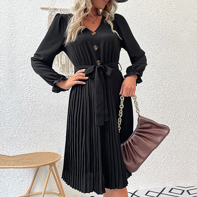 New Fashion Women's Long-Sleeved Autumn Dress