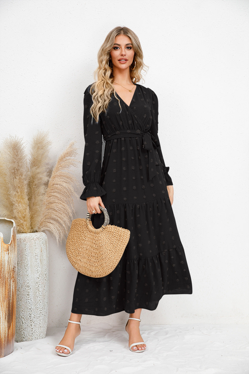 Autumn And Winter New Solid Color Swing Casual Dress Dress For Women