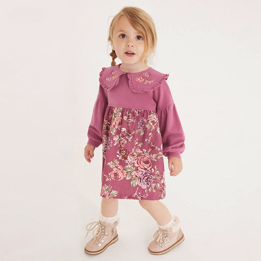 Girls' Dress Fall Children's Dress Cute Little Midget Children's Dress