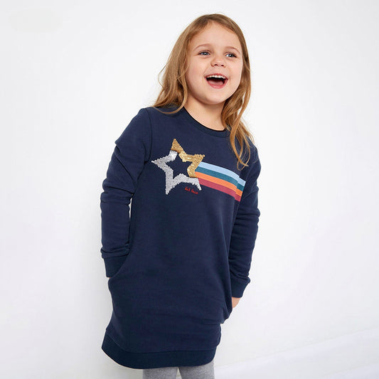 Children's Hoodie Autumn New Long-Sleeved Children's Dress Home Casual Children's Dress