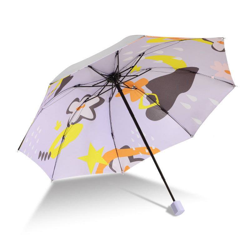 Umbrella Folding Umbrella New Creative Rain And Sunshine Umbrella Recommended To Print Exclusive Logo