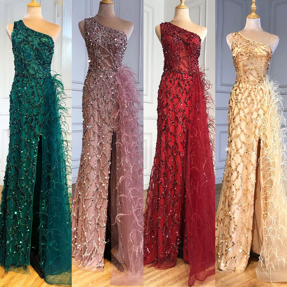 New Solid Color Sequin Fairy Long Sleeveless Fashion Slim Temperament Long Evening Dress