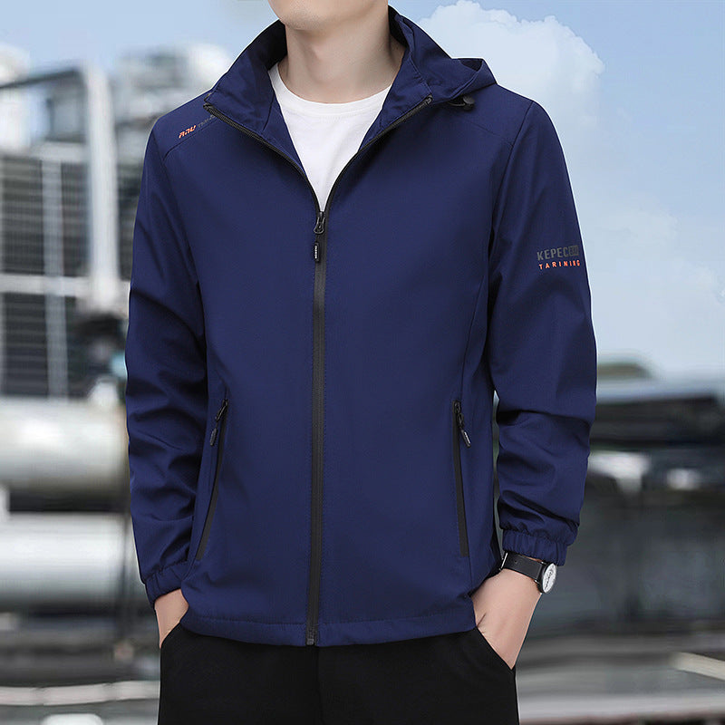 Men Spring New Simple Casual Jacket Men's Top Men's Young Students Coat