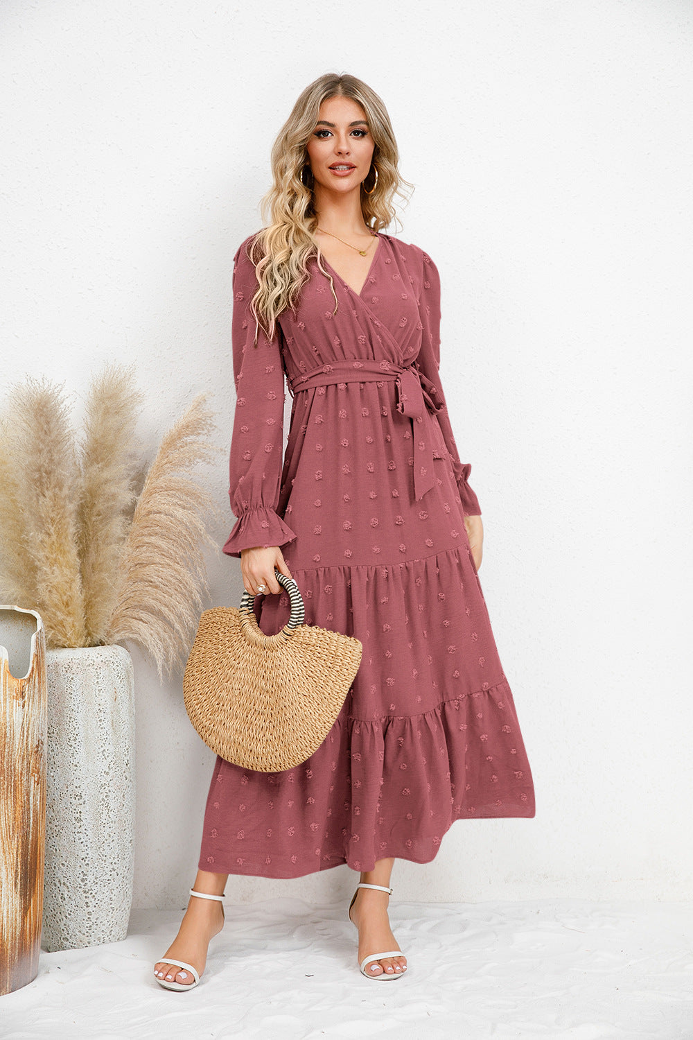 Autumn And Winter New Solid Color Swing Casual Dress Dress For Women