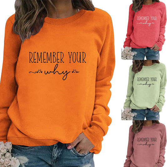 Remember Your Why The Temperament Is Simple With A Crew-Neck Hoodie Woman