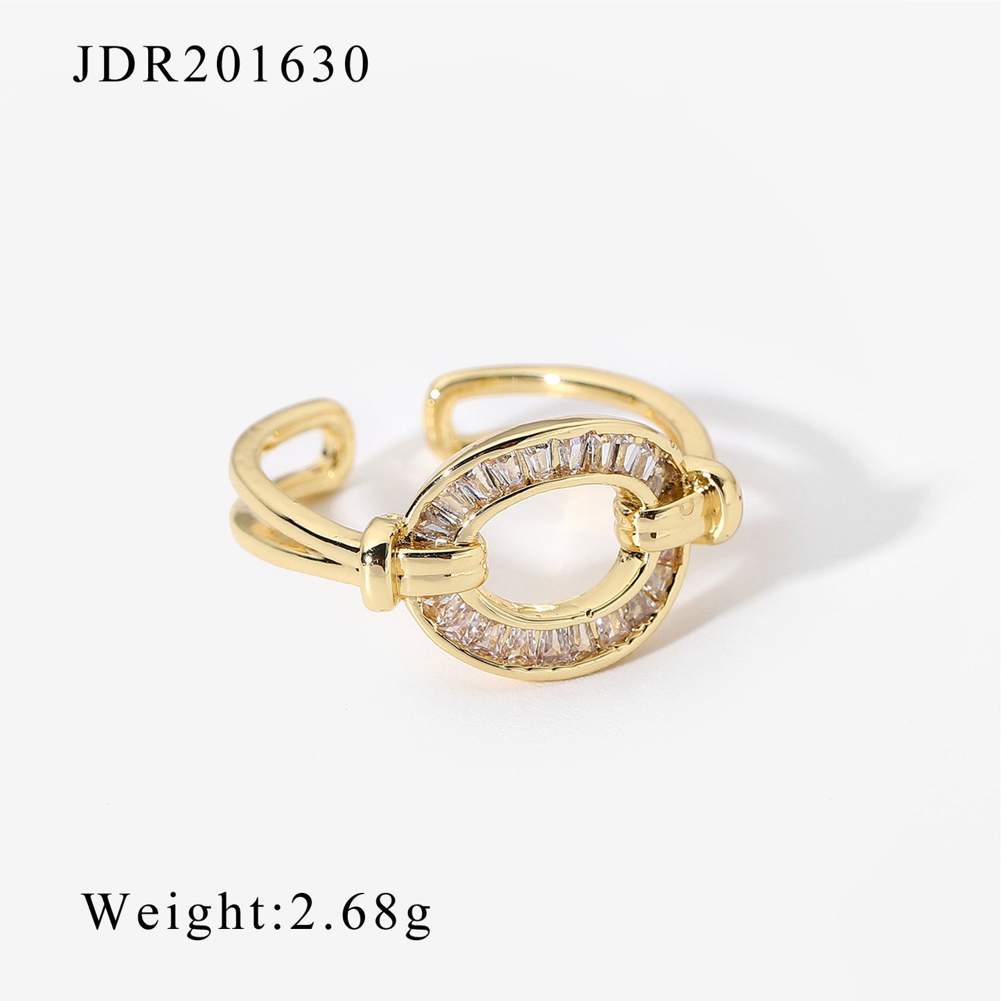 Female National Wind Ring Do Not Fade Zircon Ring Opening Retro Pair Ring