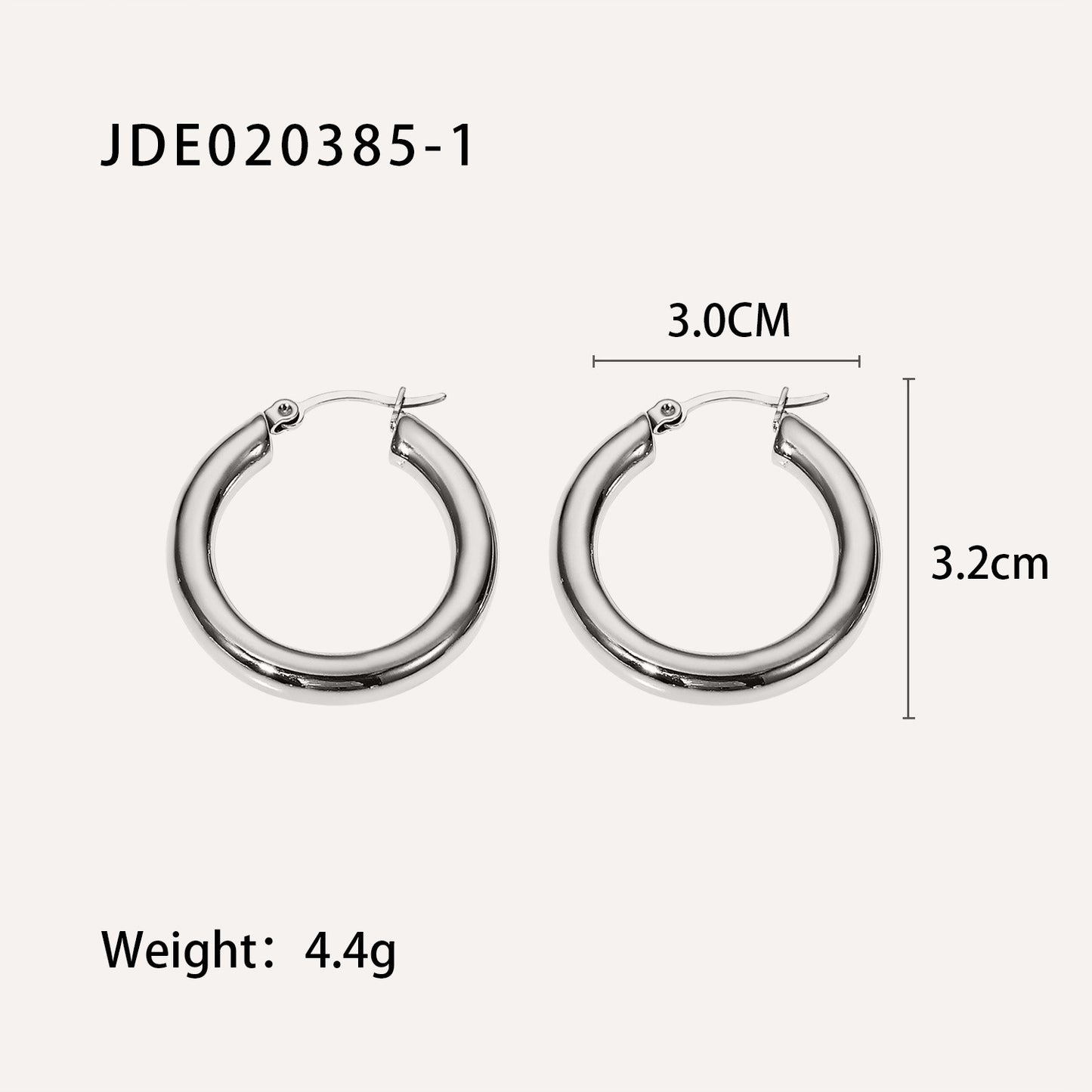 5pcs Stylish And Simple 18K Gold-Plated Stainless Steel Hollow Earrings Timeless Titanium Steel Earrings For Women