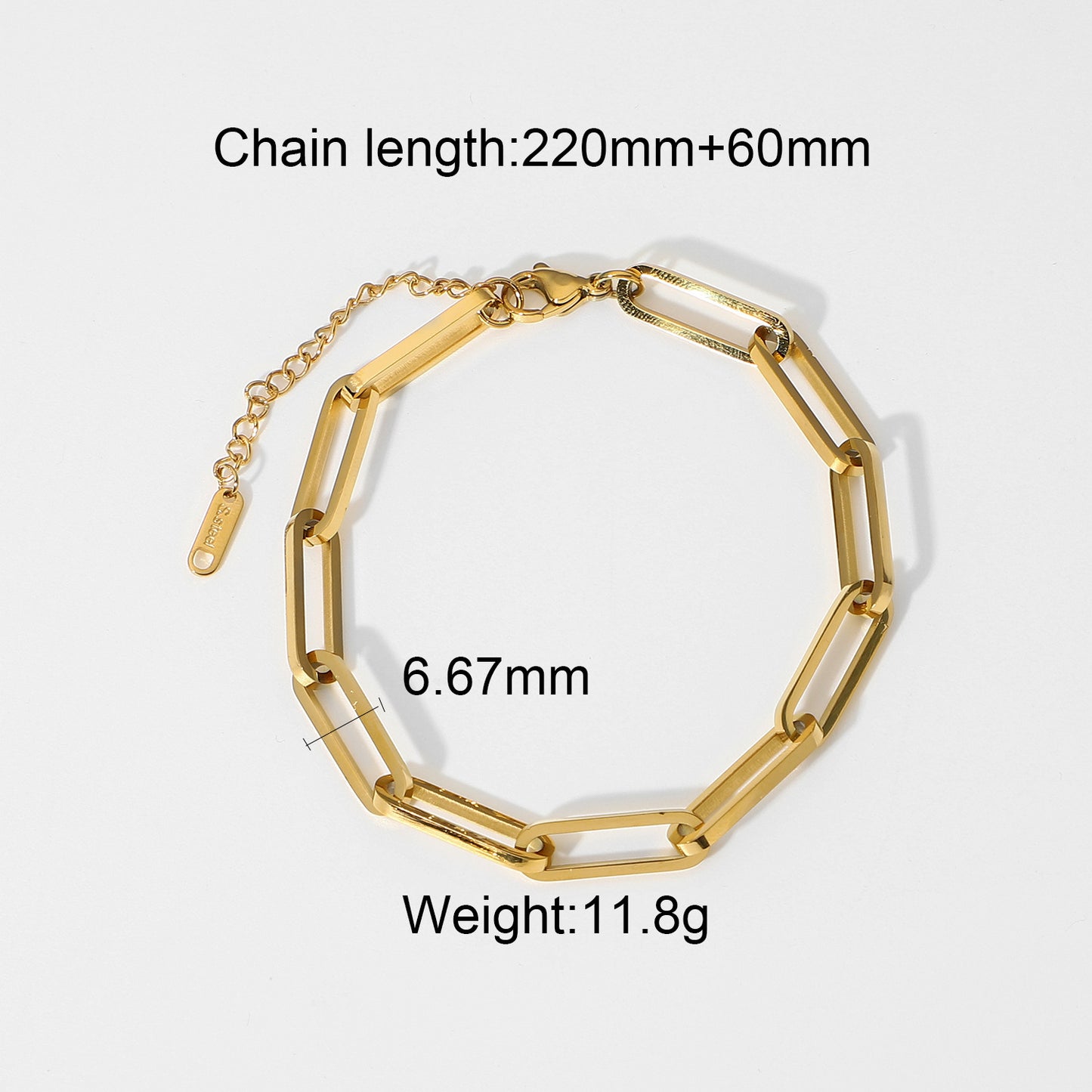 5pcs Jewelry Set Miami Cuban Chain Bracelet Bracelet Flat Snake Stack Wear 18K Gold Plated Stainless Steel Bracelet Women