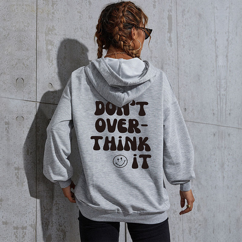 New Autumn And Winter Leisure Sports Hoodie Southeast Asia Women's Letter Printed Hoodie