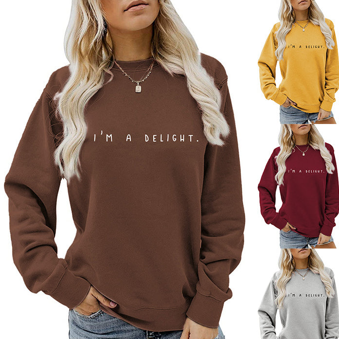 I'm A Delight Crewneck Long Sleeve Hoodie