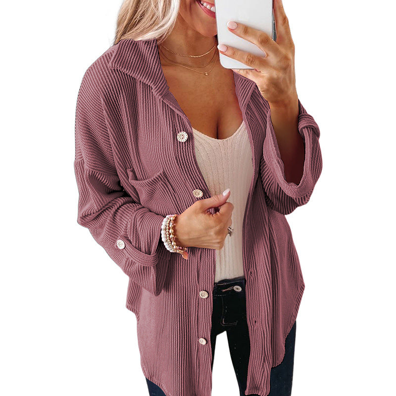 Summer New Solid Color Thread Knitted Cardigan Women Casual With Curly Edge Long Sleeve Coat Women