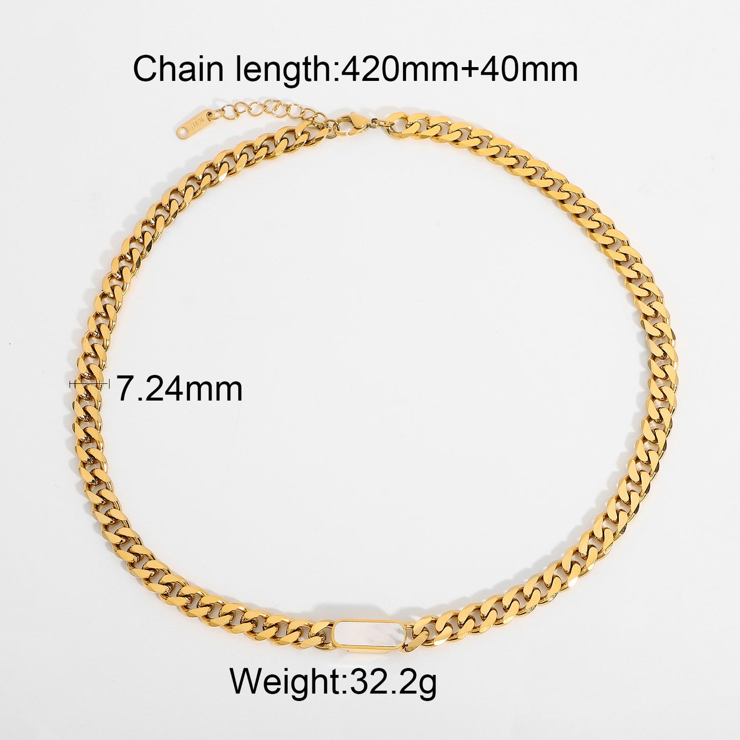 5pcs Thick Twist Miami Cuban Chain Necklace 18K Gold-Plated Pvd Stainless Steel Necklace Snake Rope Chain For Men Women Hip Hop Chain