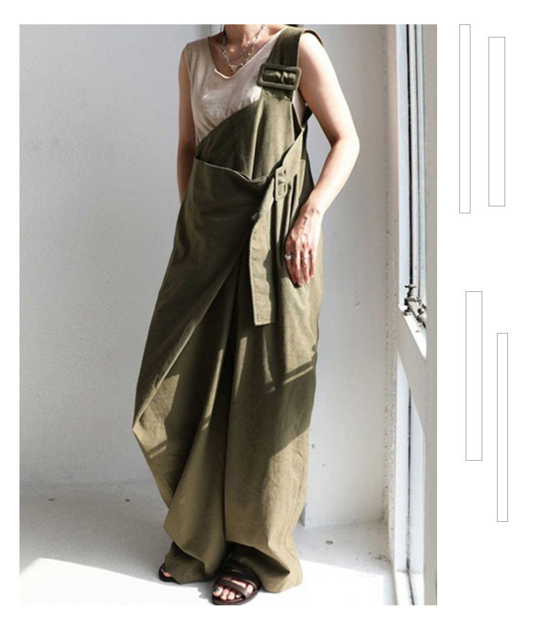 Autumn New Single Shoulder Fashion Loose Comfortable Suspenders Casual Jumpsuit