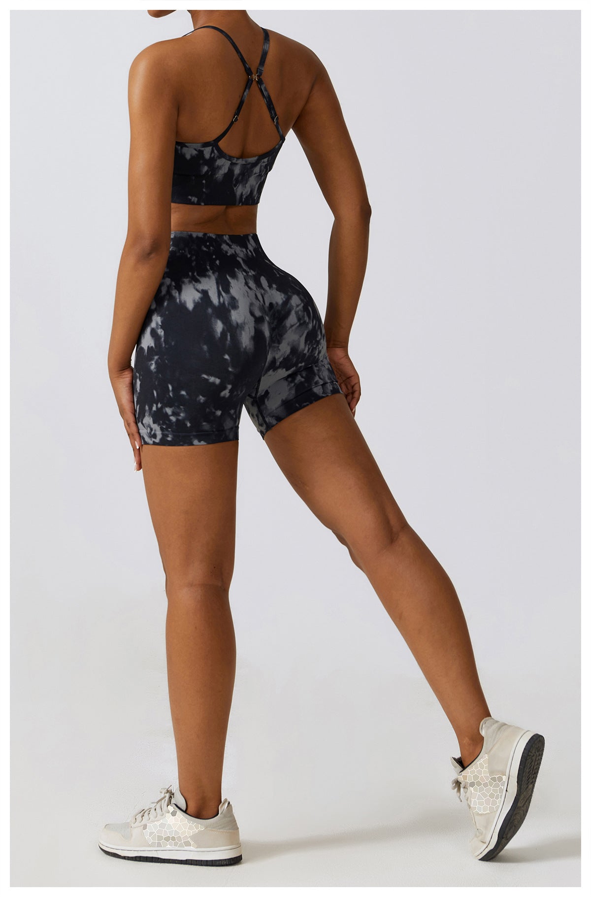 Camouflage Print Seamless Yoga Suit Quick Dry High Waist Running Fitness Tight Sports Suit