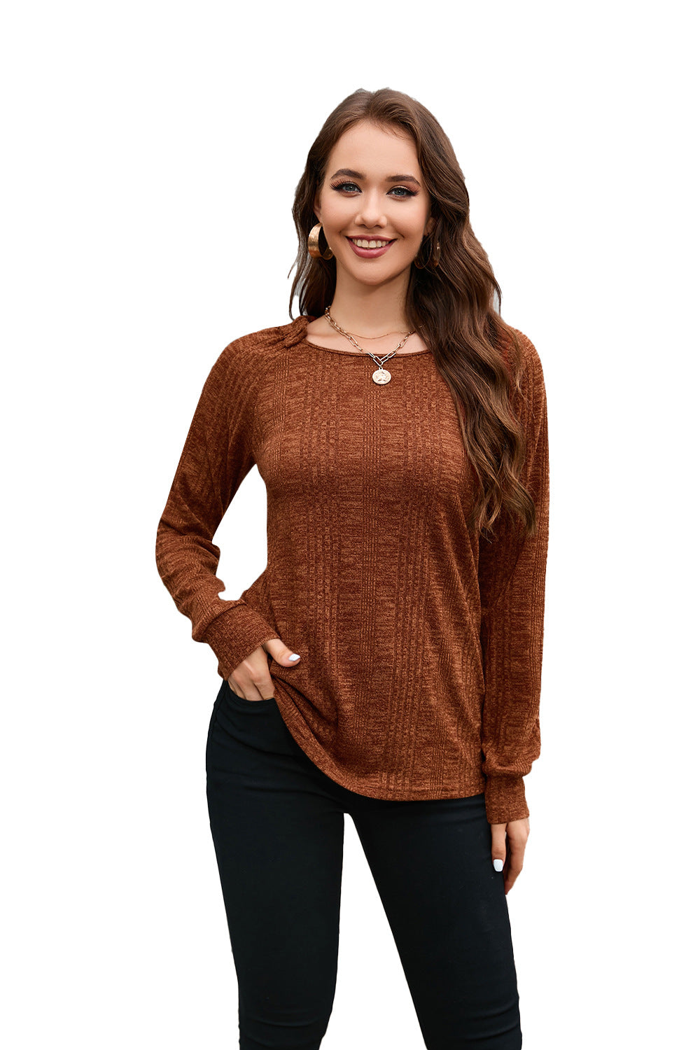 New Sweater Autumn And Winter Light Casual Long-Sleeved Round Neck Pullover