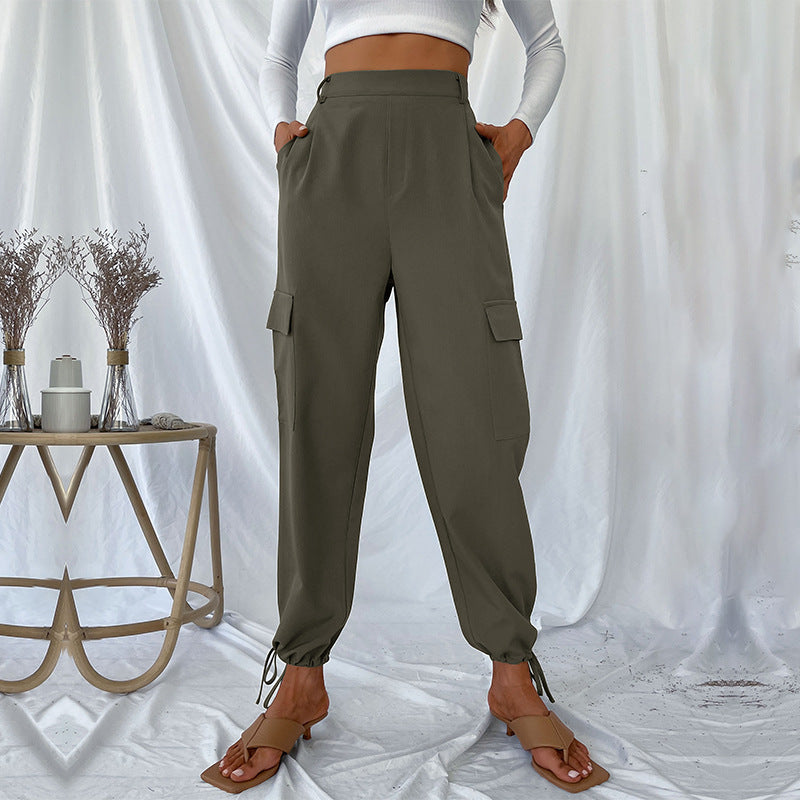 New Autumn New Women's Pants Solid Color Casual Pants