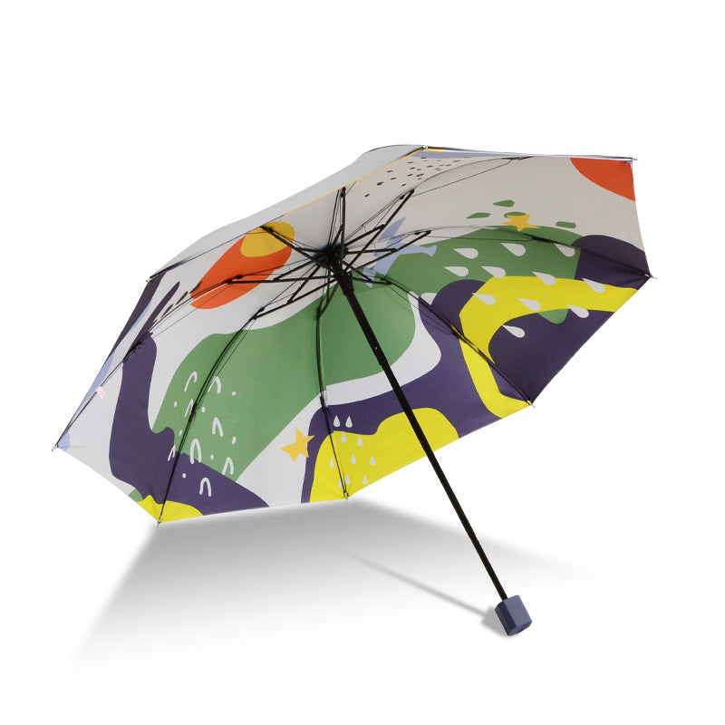 Umbrella Folding Umbrella New Creative Rain And Sunshine Umbrella Recommended To Print Exclusive Logo