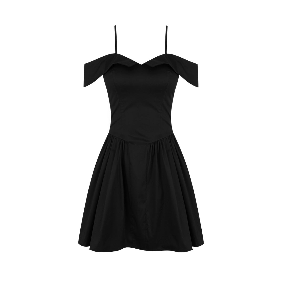 Fashion Women's One-Shoulder Spice Girls Halter Little Black Dress Slim Backless Sexy Dress