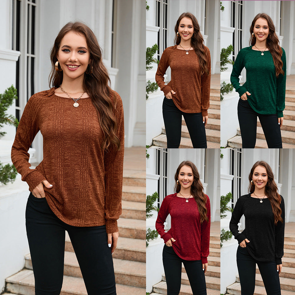 New Sweater Autumn And Winter Light Casual Long-Sleeved Round Neck Pullover