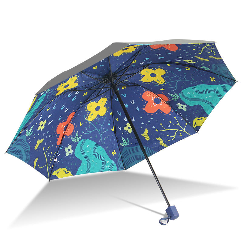 Umbrella Folding Umbrella New Creative Rain And Sunshine Umbrella Recommended To Print Exclusive Logo