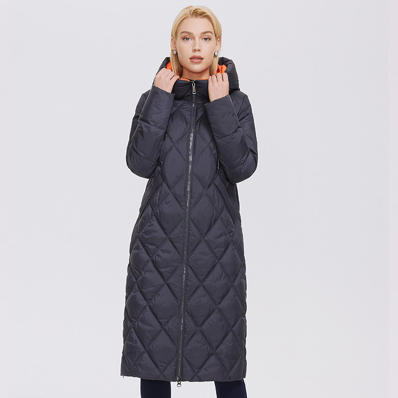 Wild Strawberry Autumn Winter Women's Coat Plus Long Women's Thick Warm Cotton Women's Coat