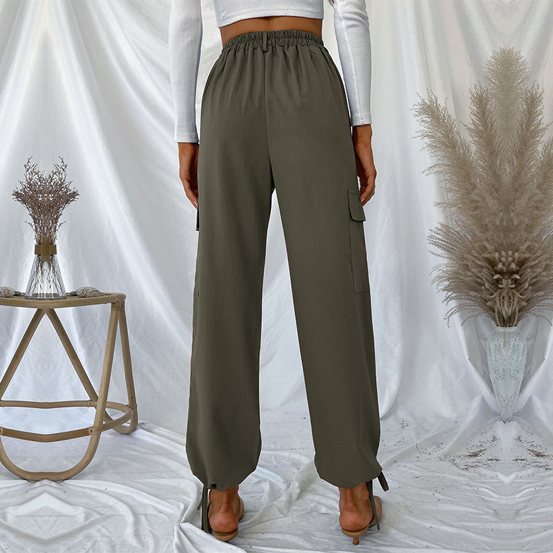 New Autumn New Women's Pants Solid Color Casual Pants