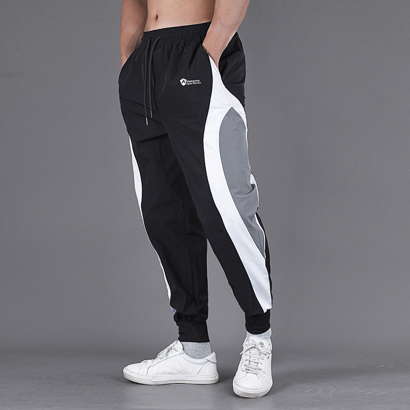 Sports Pants Men's Large Size Fitness Pants Speed Dry Running Training New Color Men Loose Bomb